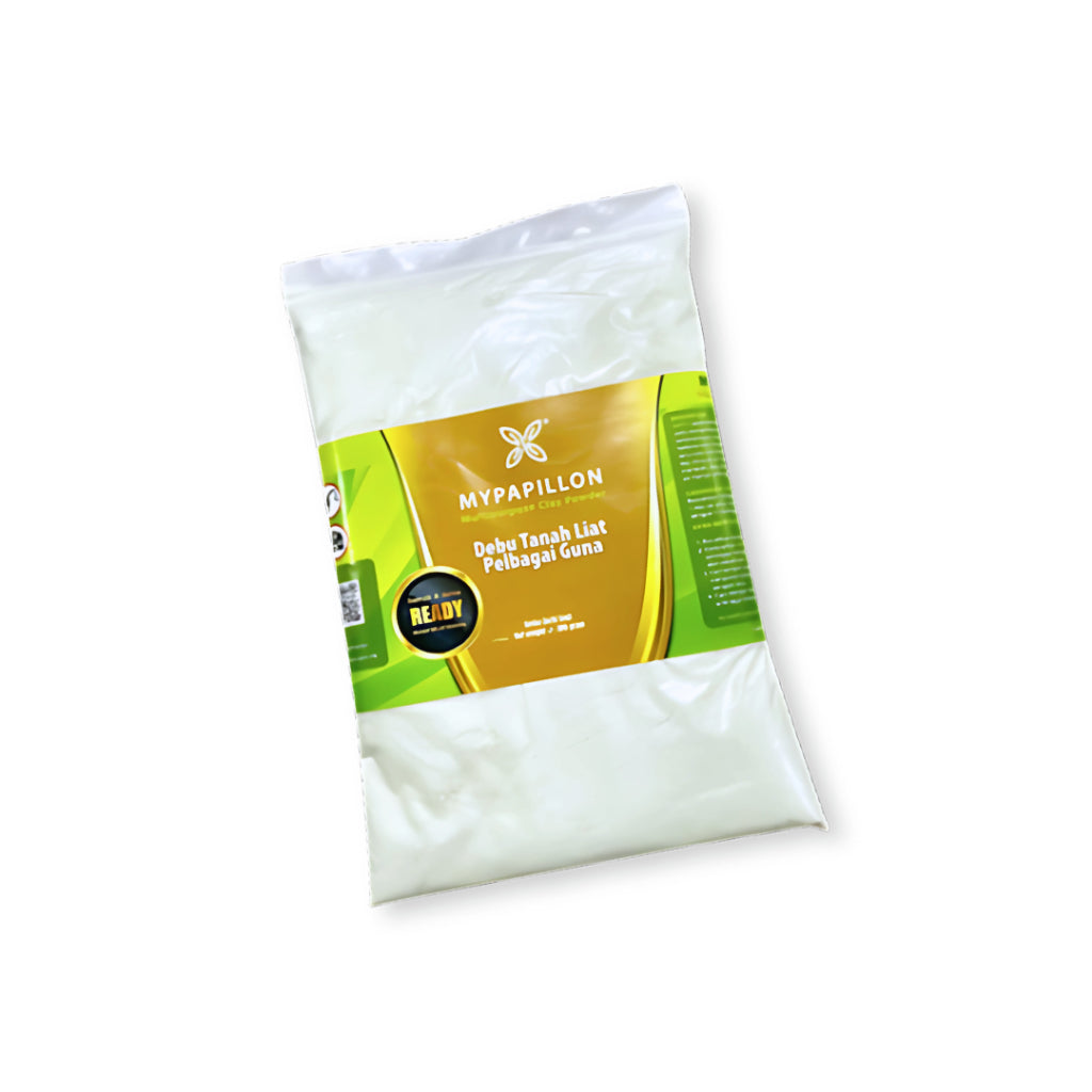 500G DEBU TANAH LIAT PUTIH (LOOSE / BOTTLE PACK) SAMAK SERTU & TAYAMMUM - 100% Debu Tanah Liat Putih
