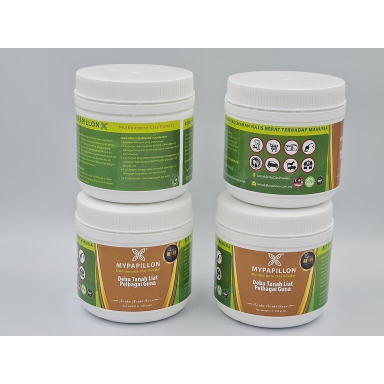 [WHOLESALES] DEBU TANAH LIAT PELBAGAI GUNA - 300 GRAM / BOTOL X 4 BOTOL / BOX