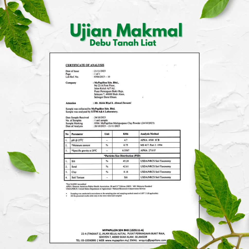 MyPapillon - DEBU TAYAMMUM - 100% Tanah Liat Putih - Borong - 30g x 3 botol