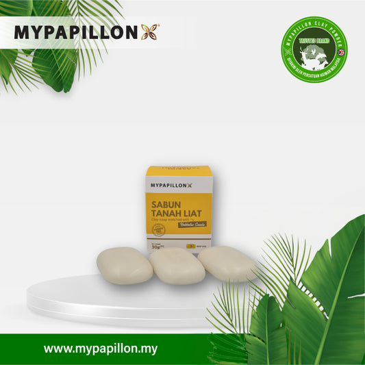 MyPapillon - SABUN TANAH LIAT SAMAK SERTU Diperkaya dengan Habatus Sauda - 1 Kotak