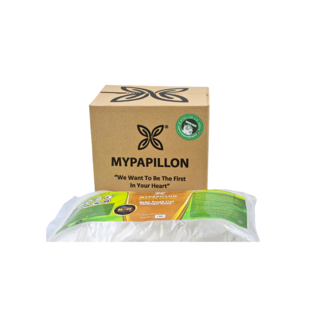 3KG Debu Tanah Liat Putih Loose Pack Samak Sertu Najis Anjing & Rumah produk berkualiti MyPapillon