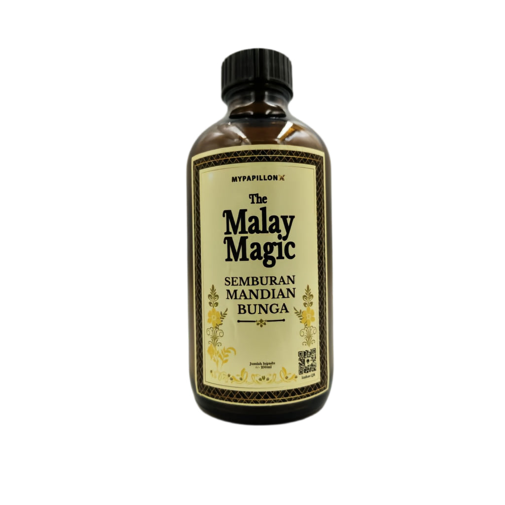 THE MALAY MAGIC - SEMBURAN Mandi Bunga  - Aura 7 Bunga Naik Seri Wajah - 1 Botol Kaca 250 ml