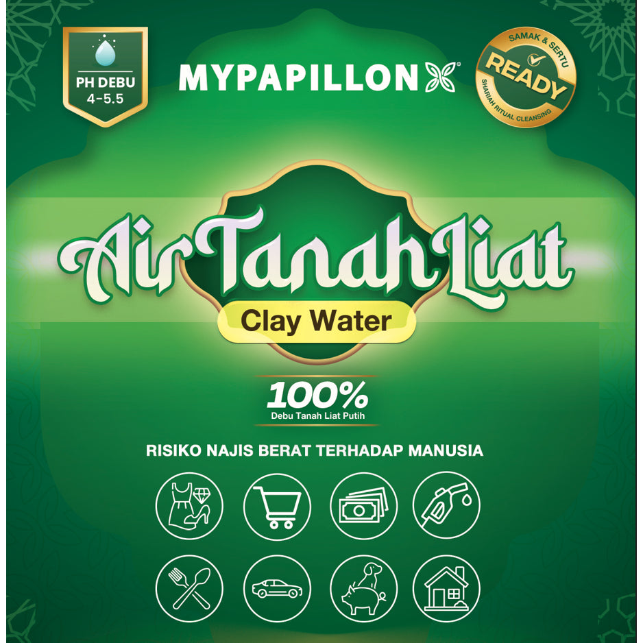 1000ML AIR TANAH LIAT UNTUK KEGUNAAN SAMAK SERTU. READY TO USE. SERTU PERKAKAS, KENDERAAN DAN NAJIS MUGHALAZAH