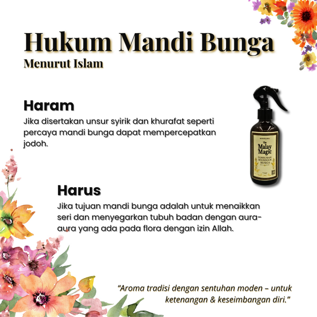 Gift Set Spray Mandian Aura 7 Bunga | Mandi Bunga Segar Berpantang 250ml