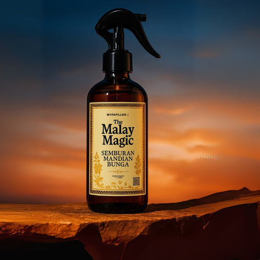 THE MALAY MAGIC - SEMBURAN Mandi Bunga  - Aura 7 Bunga Naik Seri Wajah - 1 Botol Kaca 250 ml